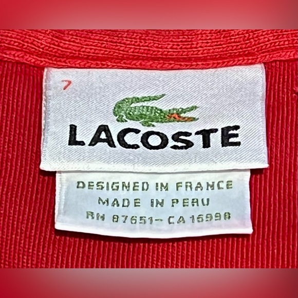Men’s Lacoste 3/4 Zip - Size 7 - Picture 2 of 3